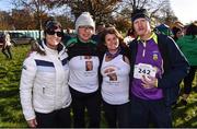 12 November 2017; Runners, from left, Bernie Millar, Jane Barr, Orla Doyle and Michael Quigley prior to the Remembrance Run 5K 2017 at Phoenix Park in Dublin. Photo by David Fitzgerald/Sportsfile