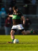 12 November 2017; Barry O'Driscoll of Nemo Rangers takes a free during the AIB Munster GAA Football Senior Club Championship Semi-Final match between Nemo Rangers and Adare at Mallow GAA complex in Mallow, Co Cork. Photo by Piaras Ó Mídheach/Sportsfile