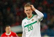 12 November 2017; George Saville of Northern Ireland during the FIFA 2018 World Cup Qualifier Play-off 2nd leg match between Switzerland and Northern Ireland at St. Jakob's Park in Basel, Switzerland. Photo by Roberto Bregani/Sportsfile