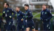 13 November 2017; Republic of Ireland players, from left, John O'Shea, Conor Hourihane, Callum O'Dowda and Aiden O'Brien during squad training at the FAI National Training Centre in Abbotstown, Dublin. Photo by Stephen McCarthy/Sportsfile