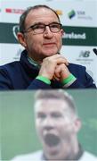 13 November 2017; Republic of Ireland manager Martin O'Neill during a press conference at the FAI National Training Centre in Abbotstown, Dublin. Photo by Stephen McCarthy/Sportsfile