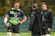 14 November 2017; Head coach Joe Schmidt with Rhys Ruddock, left, and Jordi Murphy during Ireland Rugby Squad Training at Carton House, in Maynooth, Kildare. Photo by Matt Browne/Sportsfile
