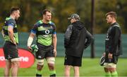 14 November 2017; Head coach Joe Schmidt with Rhys Ruddock, centre, Jack Conan, left, and Jordi Murphy during Ireland Rugby Squad Training at Carton House, in Maynooth, Kildare. Photo by Matt Browne/Sportsfile