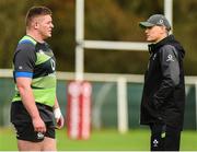 14 November 2017; Head coach Joe Schmidt with Tadhg Furlong during Ireland rugby squad training at Carton House, in Maynooth, Kildare. Photo by Matt Browne/Sportsfile