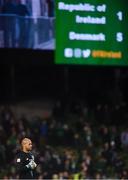 14 November 2017; A dejected Darren Randolph of Republic of Ireland after the FIFA 2018 World Cup Qualifier Play-off 2nd leg match between Republic of Ireland and Denmark at Aviva Stadium in Dublin. Photo by Eóin Noonan/Sportsfile