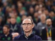 14 November 2017; Republic of Ireland manager Martin O'Neill during the FIFA 2018 World Cup Qualifier Play-off 2nd leg match between Republic of Ireland and Denmark at Aviva Stadium in Dublin. Photo by Stephen McCarthy/Sportsfile