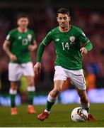 14 November 2017; Wes Hoolahan of Republic of Ireland during the FIFA 2018 World Cup Qualifier Play-off 2nd leg match between Republic of Ireland and Denmark at Aviva Stadium in Dublin. Photo by Stephen McCarthy/Sportsfile