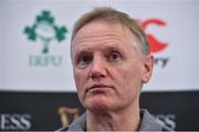 16 November 2017; Ireland head coach Joe Schmidt during an Ireland rugby press conference at Carton House in Maynooth, Kildare. Photo by Matt Browne/Sportsfile