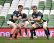 17 November 2017; Rhys Ruddock, right, and Chris Farrell during the Ireland rugby captain's run at the Aviva Stadium in Dublin. Photo by Seb Daly/Sportsfile