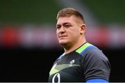 17 November 2017; Tadhg Furlong during the Ireland rugby captain's run at the Aviva Stadium in Dublin. Photo by Ramsey Cardy/Sportsfile