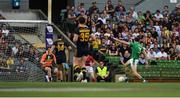 18 November 2017; Gary Brennan of Ireland scores his side's first goal during the Virgin Australia International Rules Series 2nd test at the Domain Stadium in Perth, Australia. Photo by Ray McManus/Sportsfile