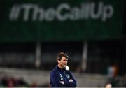 14 November 2017; Republic of Ireland assistant coach Roy Keane during the FIFA 2018 World Cup Qualifier Play-off 2nd leg match between Republic of Ireland and Denmark at Aviva Stadium in Dublin. Photo by Ramsey Cardy/Sportsfile