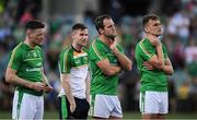 18 November 2017; Ireland players, left to right, Conor McManus, Karl O'Connell, Michael Murphy and Enda Smith of Ireland after the Virgin Australia International Rules Series 2nd test at the Domain Stadium in Perth, Australia. Photo by Ray McManus/Sportsfile