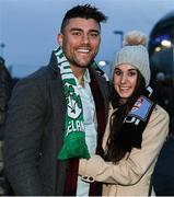 18 November 2017; Ireland supporters Chris Feeney from Galway and Julie Kenny from Pennsylvania, USA, prior to the Guinness Series International match between Ireland and Fiji at the Aviva Stadium in Dublin. Photo by Eóin Noonan/Sportsfile