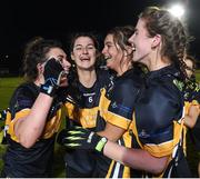 18 November 2017; Mourneabbey players, from left, Doireann O'Sullivan, Mimear Meaney, Emma Coakley, and Ciara O'Callaghan celebrate after the All-Ireland Ladies Football Senior Club Championship semi-final match between Foxrock Cabinteely and Mourneabbey at Bray Emmets in Wicklow.  Photo by Matt Browne/Sportsfile