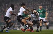 18 November 2017; Chris Farrell of Ireland is tackled by Ben Volavola of Fiji during the Guinness Series International match between Ireland and Fiji at the Aviva Stadium in Dublin. Photo by Eóin Noonan/Sportsfile