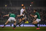 18 November 2017; Jale Vatubua of Fiji is tackled by Chris Farrell and Stuart McCloskey of Ireland during the Guinness Series International match between Ireland and Fiji at the Aviva Stadium in Dublin. Photo by Sam Barnes/Sportsfile