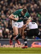 18 November 2017; Stuart McCloskey of Ireland is tackled by Henry Seniloli of Fiji during the Guinness Series International match between Ireland and Fiji at the Aviva Stadium in Dublin. Photo by Seb Daly/Sportsfile