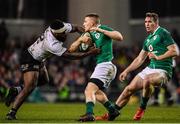 18 November 2017; Andrew Conway of Ireland is tackled by Levani Botia of Fiji during the Guinness Series International match between Ireland and Fiji at the Aviva Stadium in Dublin. Photo by Sam Barnes/Sportsfile