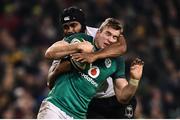 18 November 2017; Chris Farrell of Ireland is tackled by Dominiko Waqaniburotu of Fiji during the Guinness Series International match between Ireland and Fiji at the Aviva Stadium in Dublin. Photo by Seb Daly/Sportsfile