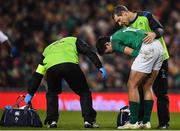 18 November 2017; Joey Carbery of Ireland receives treatment during the Guinness Series International match between Ireland and Fiji at the Aviva Stadium in Dublin. Photo by Sam Barnes/Sportsfile