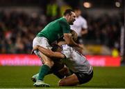 18 November 2017; Dave Kearney of Ireland is tackled by Jale Vatubua of Fiji during the Guinness Series International match between Ireland and Fiji at the Aviva Stadium in Dublin. Photo by Sam Barnes/Sportsfile