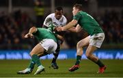 18 November 2017; Kini Murimurivalu of Fiji is tackled by Dave Kearney, left, and Chris Farrell of Ireland during the Guinness Series International match between Ireland and Fiji at the Aviva Stadium in Dublin. Photo by Sam Barnes/Sportsfile