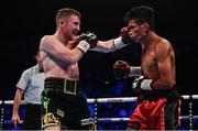 18 November 2017; Paddy Barnes, left, in action against Eliecer Quezada during their WBO Intercontinental Title bout at the SSE Arena in Belfast. Photo by Ramsey Cardy/Sportsfile