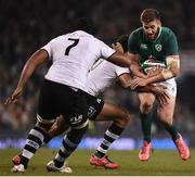 18 November 2017; Stuart McCloskey of Ireland is tackled by Ben Volavola of Fiji during the Guinness Series International match between Ireland and Fiji at the Aviva Stadium in Dublin. Photo by Seb Daly/Sportsfile