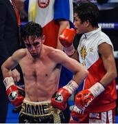 18 November 2017; Jamie Conlan following his defeat to Jerwin Ancajas after their IBF World super flyweight Title bout at the SSE Arena in Belfast. Photo by David Fitzgerald/Sportsfile