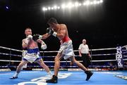 18 November 2017; Carl Frampton, left, in action against Horacio Garcia during their featherweight bout at the SSE Arena in Belfast. Photo by Ramsey Cardy/Sportsfile