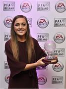 18 November 2017; International Women’s Player of the Year Katie McCabe in attendance at the PFA Ireland Awards at The Marker Hotel in Dublin. Photo by Stephen McCarthy/Sportsfile
