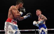 18 November 2017; Carl Frampton, right, in action against Horacio Garcia during their featherweight bout at the SSE Arena in Belfast. Photo by Ramsey Cardy/Sportsfile