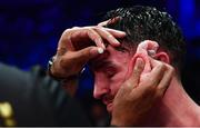 18 November 2017; Jamie Conlan following his defeat to Jerwin Ancajas in their IBF World super flyweight Title bout at the SSE Arena in Belfast. Photo by Ramsey Cardy/Sportsfile