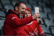 19 November 2017; Cuala supporters ahead of the AIB Leinster GAA Hurling Senior Club Championship Semi-Final match between Cuala and St Martin's GAA Club at Parnell Park in Dublin. Photo by Cody Glenn/Sportsfile
