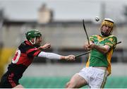 19 November 2017; Jordan Quinn of Kilcormac - Killoughey in action against Paul Coady of Mount Leinster Rangers during the AIB Leinster GAA Hurling Senior Club Championship Semi-Final match between Kilcormac - Killoughey and Mount Leinster Rangers at O'Connor Park in Tullamore, Co Offaly. Photo by Seb Daly/Sportsfile
