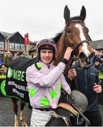 19 November 2017; Jockey Paul Townend after winning the Morgiana hurdle on Faugheen at Punchestown Racecourse in Naas, Co Kildare. Photo by Ramsey Cardy/Sportsfile