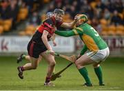 19 November 2017; Jack Murphy of Mount Leinster Rangers in action against Ger Healion of Kilcormac - Killoughey during the AIB Leinster GAA Hurling Senior Club Championship Semi-Final match between Kilcormac - Killoughey and Mount Leinster Rangers at O'Connor Park in Tullamore, Co Offaly. Photo by Seb Daly/Sportsfile