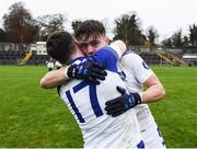 19 November 2017; Barry Fortune and Darragh Sexton of Cavan Gaels celebrate following the AIB Ulster GAA Football Senior Club Championship Semi-Final Replay match between Cavan Gaels and Derrygonnelly Harps at St Tiernach's Park in Clones, Monaghan. Photo by Sam Barnes/Sportsfile