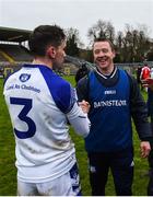 19 November 2017; Cavan Gaels manager Jason O'Reilly and Niall Murray of Cavan Gaels celebrate following the AIB Ulster GAA Football Senior Club Championship Semi-Final Replay match between Cavan Gaels and Derrygonnelly Harps at St Tiernach's Park in Clones, Monaghan. Photo by Sam Barnes/Sportsfile
