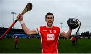 19 November 2017; Seán Moran of Cuala celebrates after the AIB Leinster GAA Hurling Senior Club Championship Semi-Final match between Cuala and St Martin's GAA Club at Parnell Park in Dublin. Photo by Cody Glenn/Sportsfile