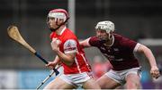19 November 2017; Con O'Callaghan of Cuala in action against Aaron Maddock of St. Martin's during the AIB Leinster GAA Hurling Senior Club Championship Semi-Final match between Cuala and St Martin's GAA Club at Parnell Park in Dublin. Photo by Cody Glenn/Sportsfile