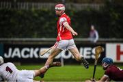 19 November 2017; Con O'Callaghan of Cuala after scoring his side's second goal during the AIB Leinster GAA Hurling Senior Club Championship Semi-Final match between Cuala and St Martin's GAA Club at Parnell Park in Dublin. Photo by Cody Glenn/Sportsfile