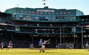 19 November 2017; Darragh Gray of Dublin in action against Conor Cooney of Galway during the AIG Super 11's Fenway Classic Semi-Final match between Dublin and Galway at Fenway Park in Boston, MA, USA. Photo by Brendan Moran/Sportsfile