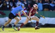 19 November 2017; Conor Whelan of Galway in action against Stephen O'Connor of Dublin during the AIG Super 11's Fenway Classic Semi-Final match between Dublin and Galway at Fenway Park in Boston, MA, USA. Photo by Brendan Moran/Sportsfile