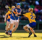 19 November 2017; Sean Curran of Tipperary in action against Cathal O’Connell of Clare during the AIG Super 11's Fenway Classic Semi-Final match between Clare and Tipperary at Fenway Park in Boston, MA, USA. Photo by Brendan Moran/Sportsfile