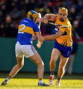 19 November 2017; Shane O’Donnell of Clare in action against Alan Flynn of Tipperary during the AIG Super 11's Fenway Classic Semi-Final match between Clare and Tipperary at Fenway Park in Boston, MA, USA. Photo by Brendan Moran/Sportsfile