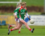 19 November 2017; Fiona McHale of Carnacon during the All-Ireland Ladies Football Senior Club Championship Semi-Final match between St Macartan's and Carnacon at Fr. Hackett Park in Augher, Tyrone. Photo by Oliver McVeigh/Sportsfile