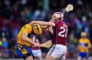 19 November 2017; Patrick O’Connor of Clare and Shane Moloney of Galway during the AIG Super 11's Fenway Classic Final match between Clare and Galway at Fenway Park in Boston, MA, USA. Photo by Brendan Moran/Sportsfile