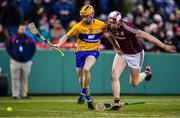 19 November 2017; Jason McCarthy of Clare in action against Joseph Cooney of Galway during the Players Champions Cup after the AIG Super 11's Fenway Classic Final match between Clare and Galway at Fenway Park in Boston, MA, USA. Photo by Brendan Moran/Sportsfile